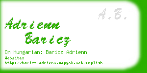 adrienn baricz business card